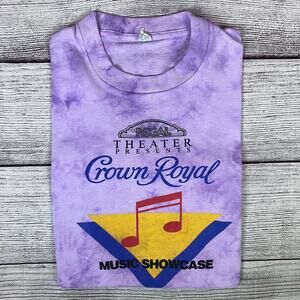 Vintage 1980s Crown Royal Music Showcase Screen Stars T-shirt